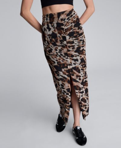 Kenneth Cole Женская Pull-On Front Slit Midi Skirt