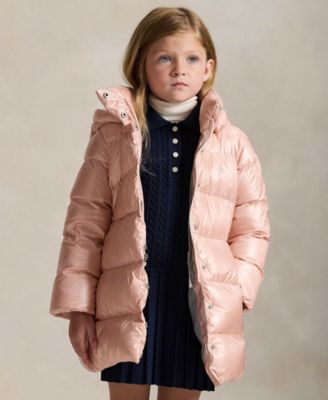 Polo Ralph Lauren Девочкам металлизированная куртка на молнии с капюшоном, 2T-6X