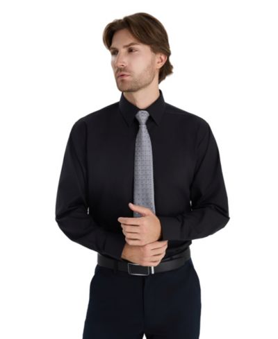Club Room Men's Regular Fit Solid Dress Shirt, Macy's Exclusive