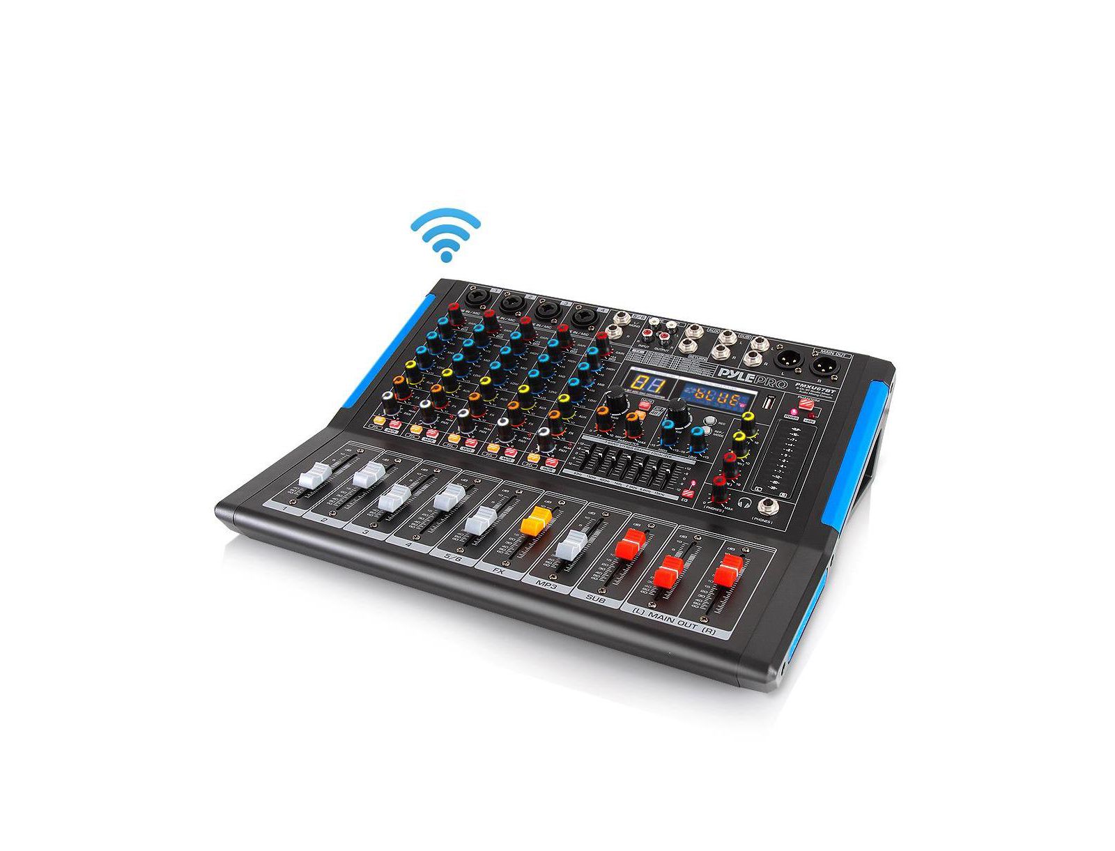 Bluetooth микшерный пульт Pyle 6-Ch. DJ-контроллер аудиомикшерная консоль
