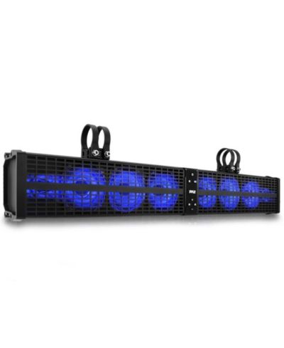Акустическая система Pyle 32” Powered ATV/UTV Soundbar System - Built-in Stereo Amplifier w/ Wireless BT Streaming and LED Lights