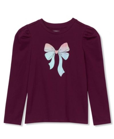 Glitter bow/plum