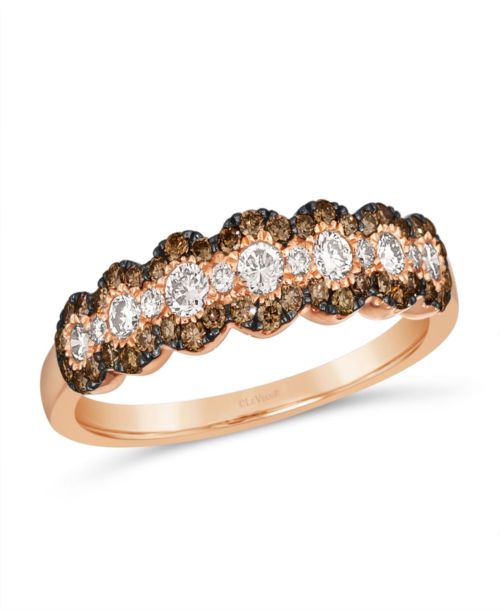 Кольцо Le Vian Chocolate Diamond & Nude Diamond в золоте 14K Strawberry Gold