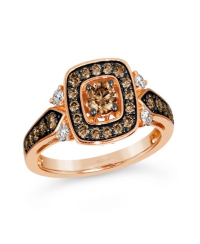 Алмазное кольцо Le Vian Vanilla and Chocolate (0.78 ct. t.w.) в 14K Strawberry Gold