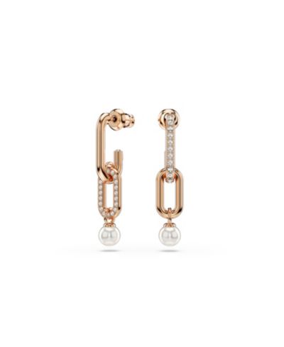 Серьги-подвески Swarovski Constella Rhodium Plated Drop