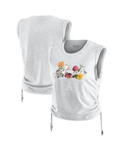 WEAR by Erin Andrews Женский топ Los Angeles Angels Heather Gray