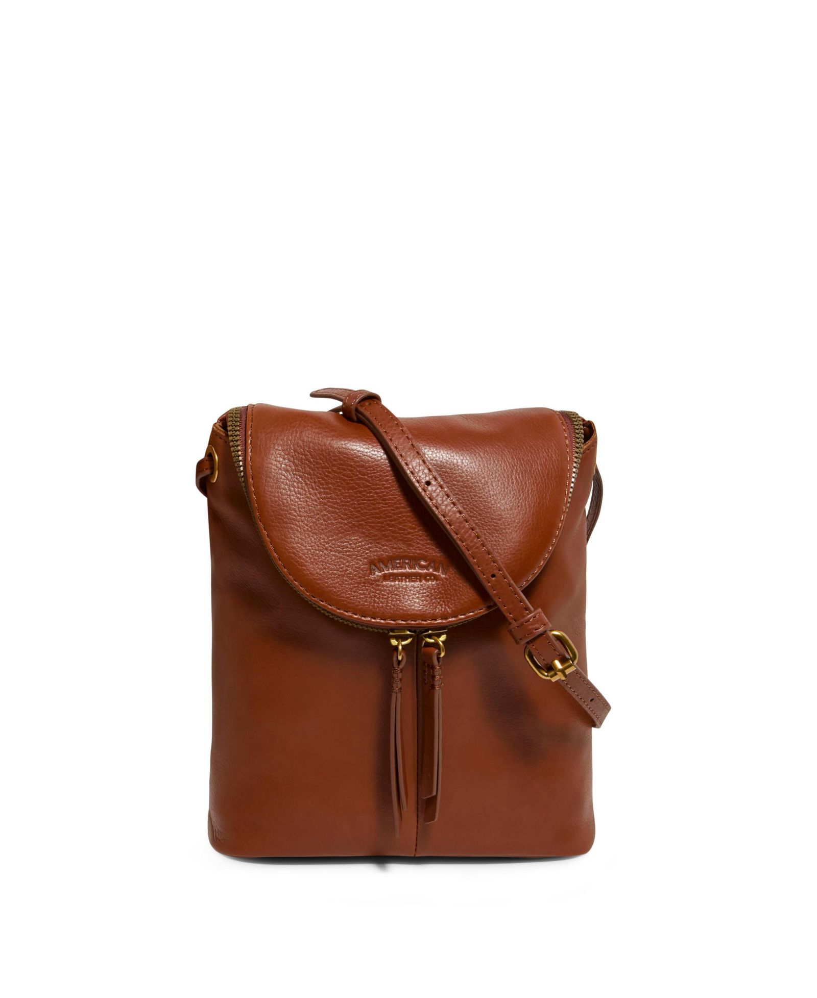 American Leather Co. Hampton Large Zip Around Crossbody