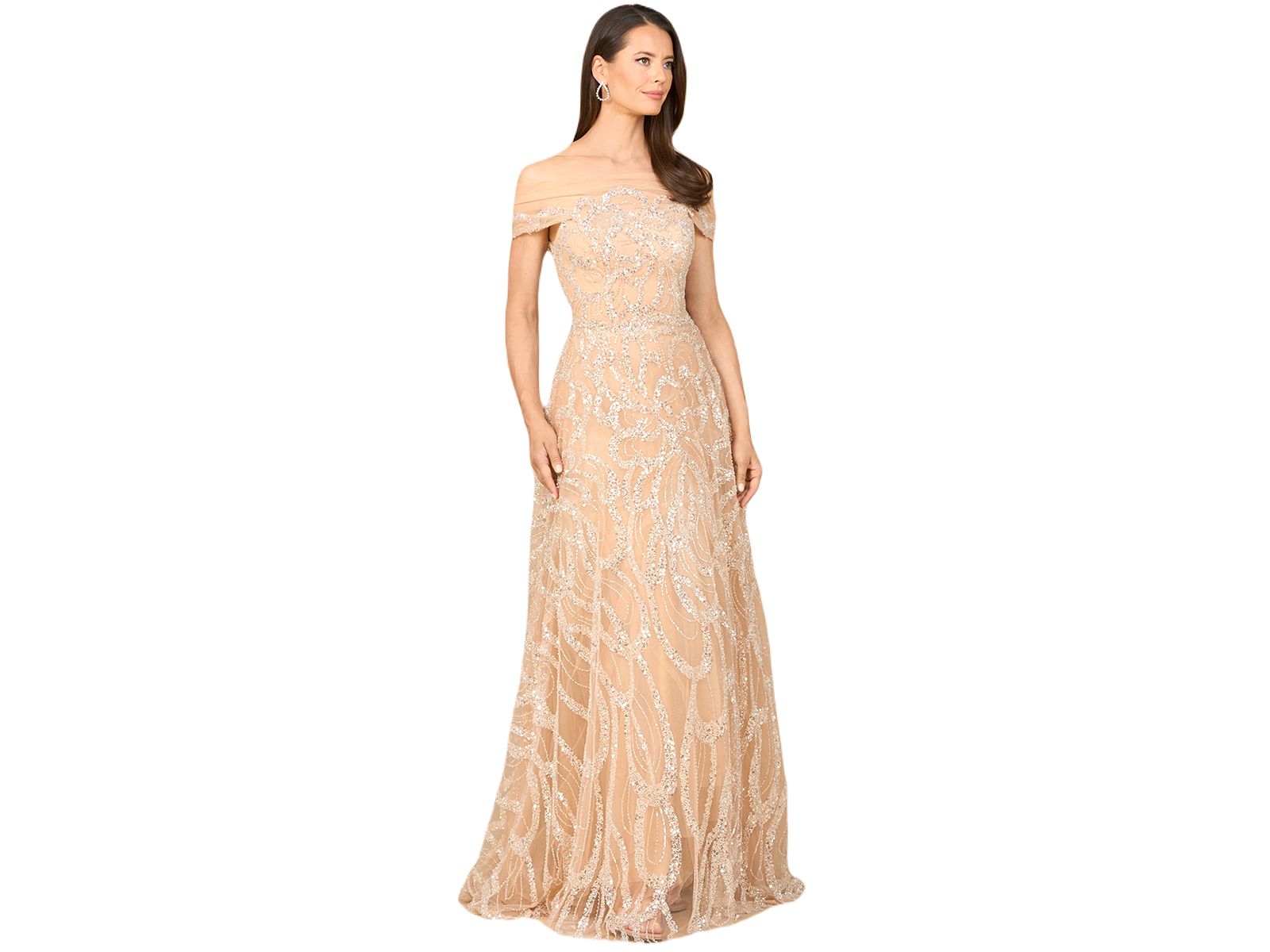 Женское вечернее платье Lara Off Shoulder A-line Gown
