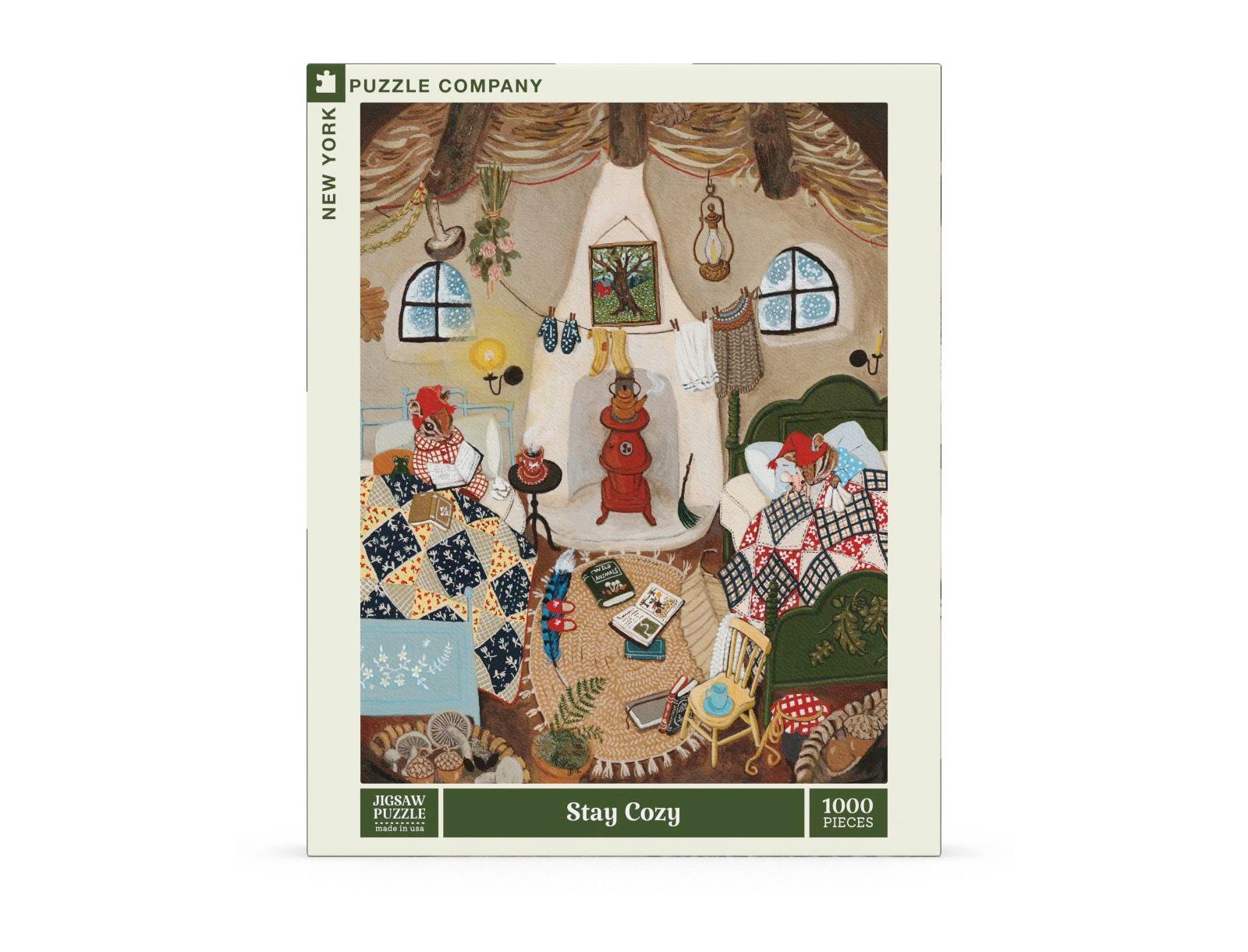 New York Puzzle Company Stay Cozy 1000 Piece Puzzle, Ages 14+