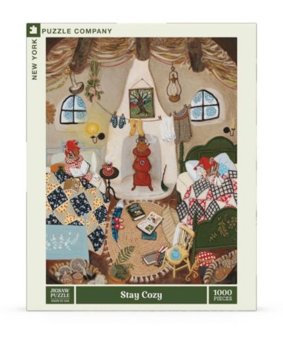 New York Puzzle Company Stay Cozy 1000 Piece Puzzle, Ages 14+