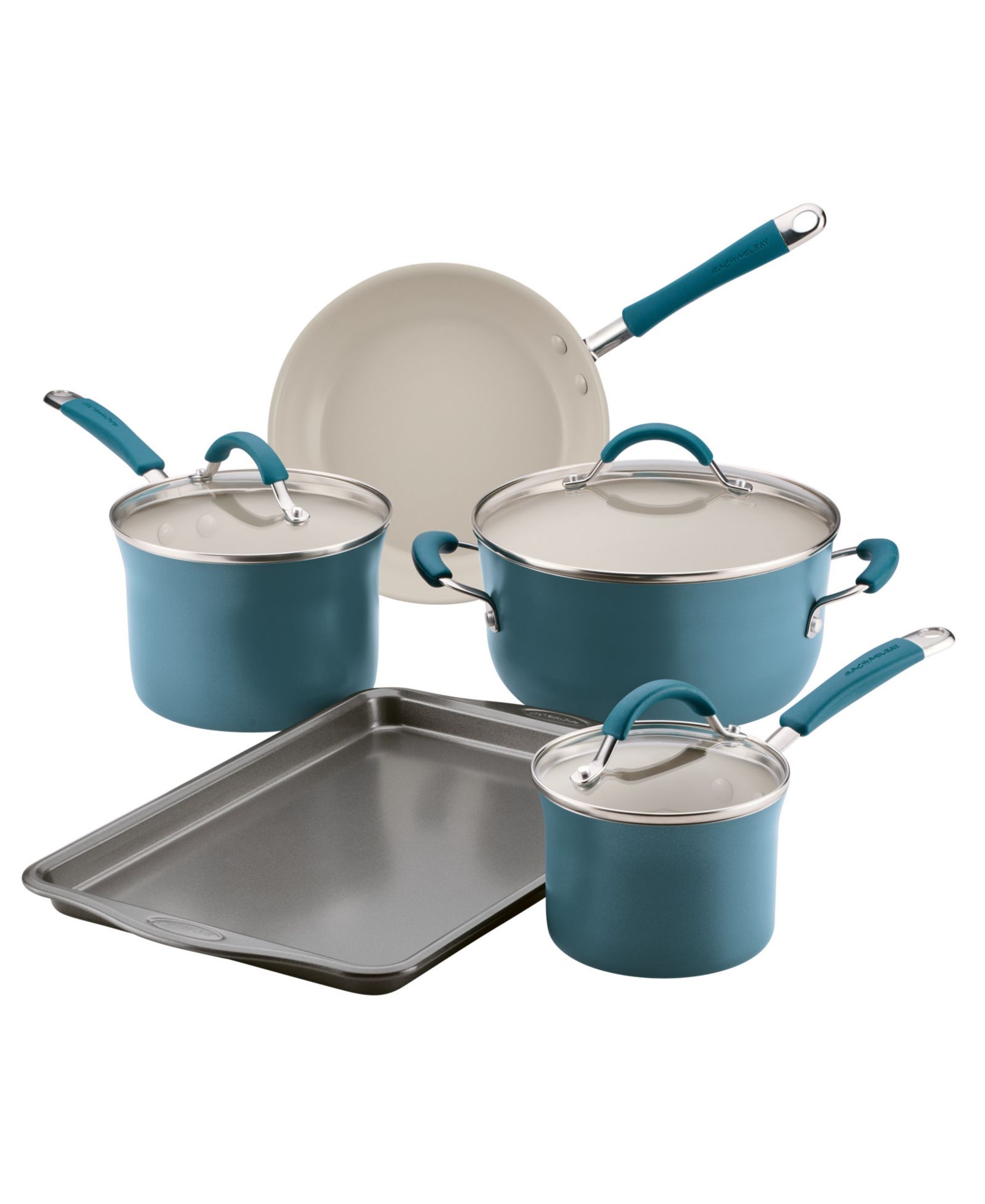 Rachael Ray Cucina Ceramic Nonstick 8-Pc. Cookware Set, Created for Macy's