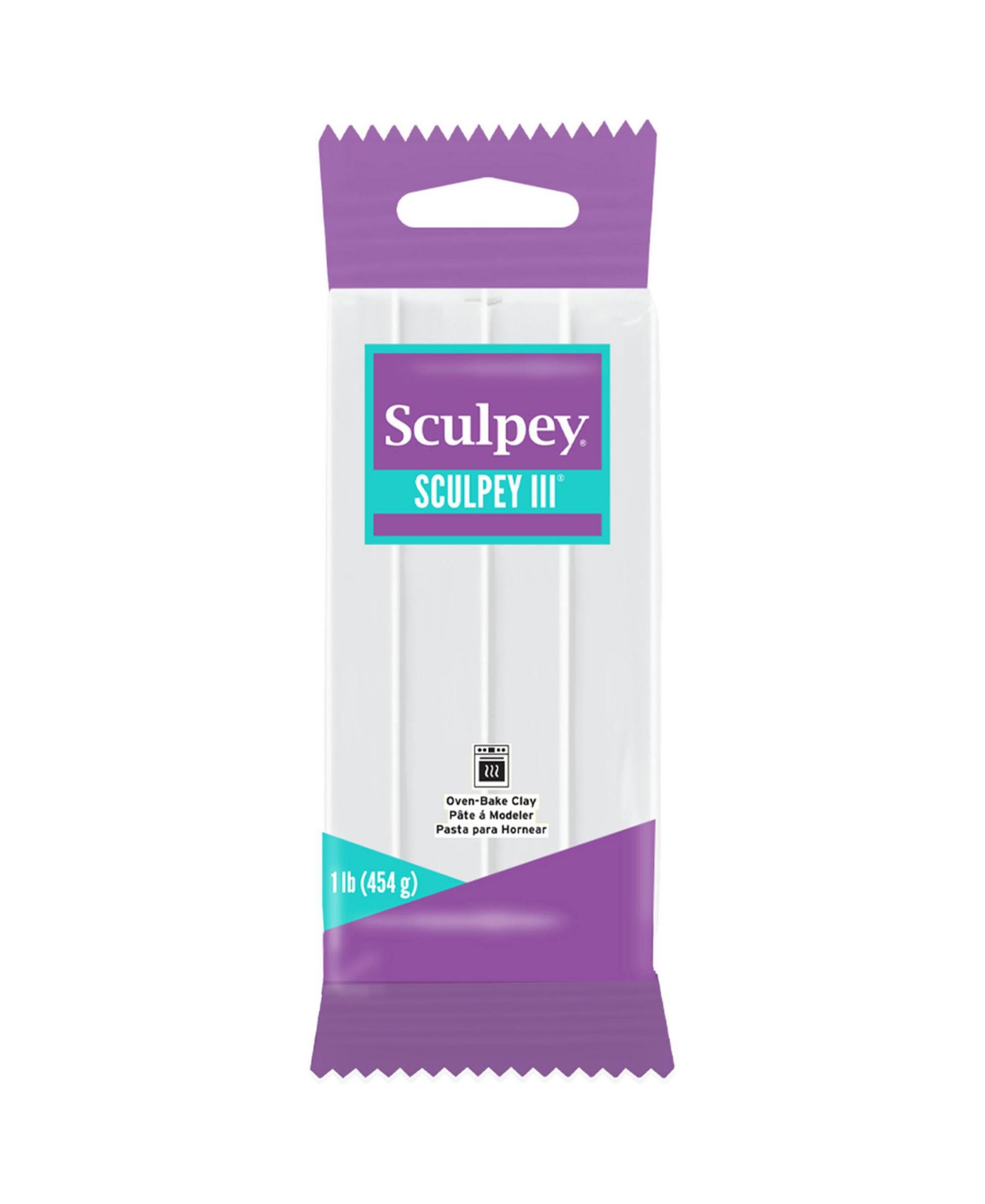 Sculpey III: белый, 1lb