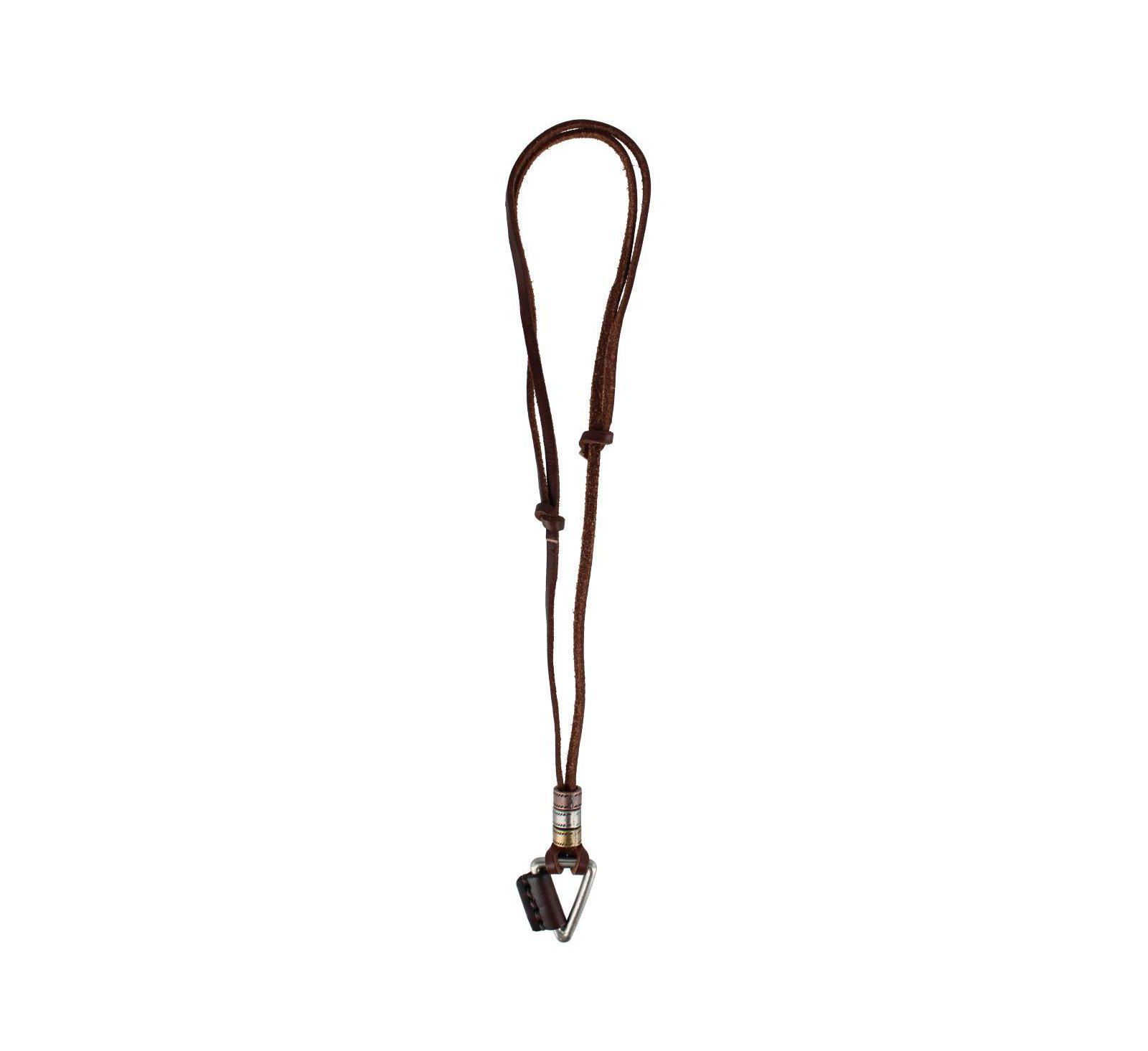 TRAFALGAR Gable Triangle and Beaded Leather Adustable Necklace
