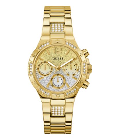 GUESS Женские многофункциональные часы Gold Tone, 38mm