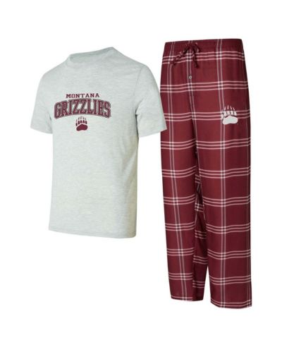 Concepts Sport Мужской комплект для сна Montana Grizzlies, футболка и брюки, 2 шт