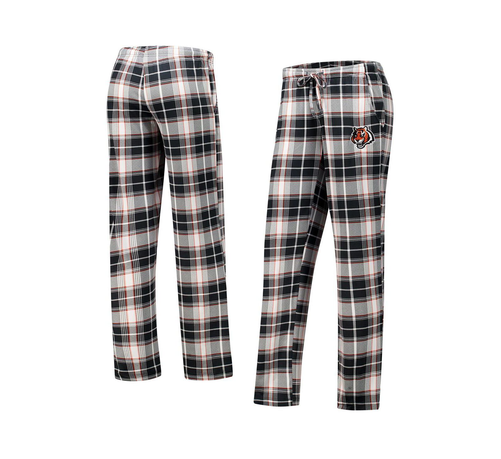 Женские трикотажные брюки Concepts Sport Cincinnati Bengals Ashford Plaid, черные