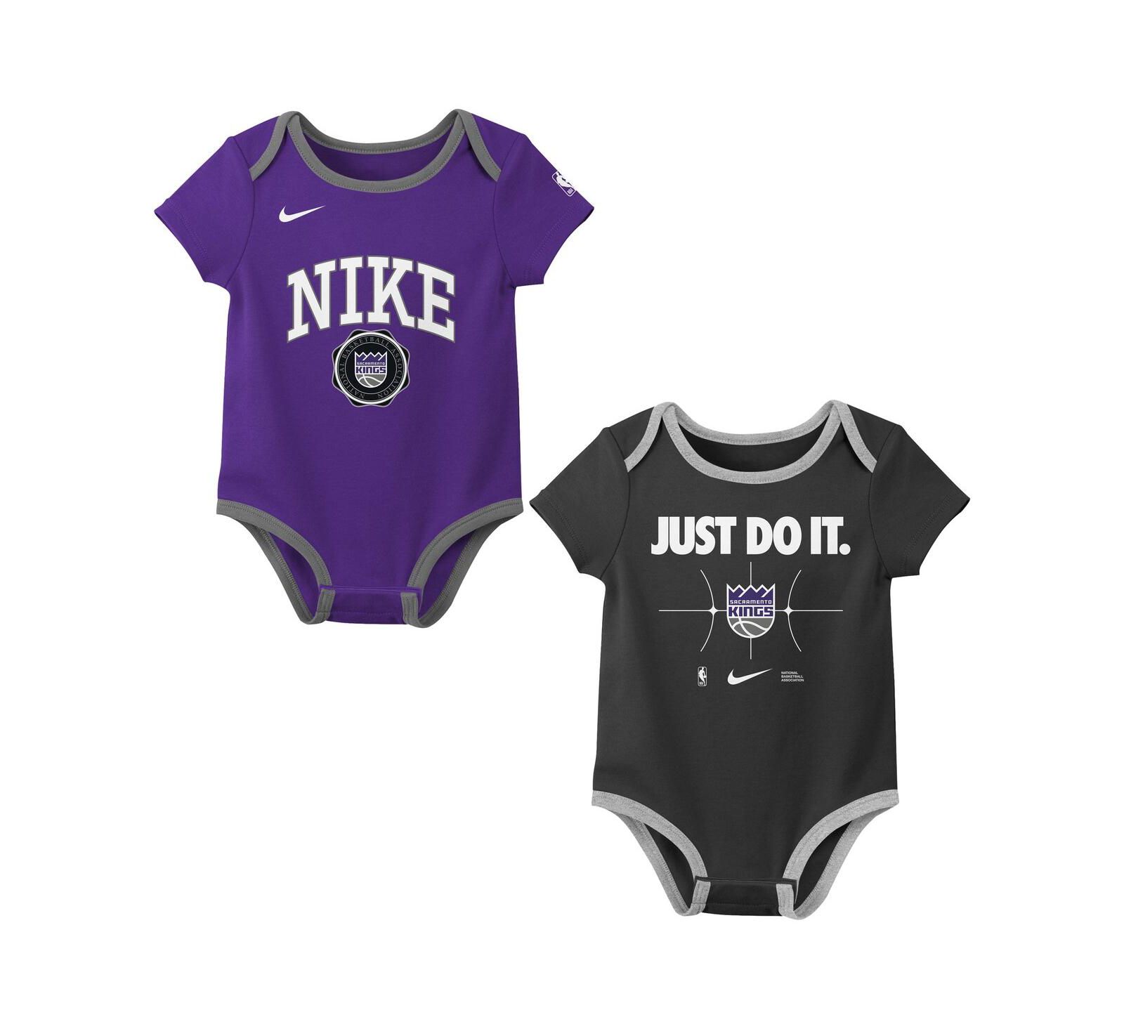 Комплект боди Nike Newborn 2-Pack Purple/Black Sacramento Kings Just Do It