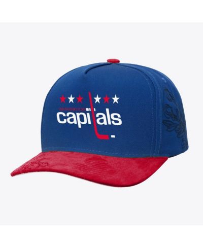 Mitchell & Ness Men's Blue/Red Washington Capitals May Flowers Pro Crown Adjustable Hat