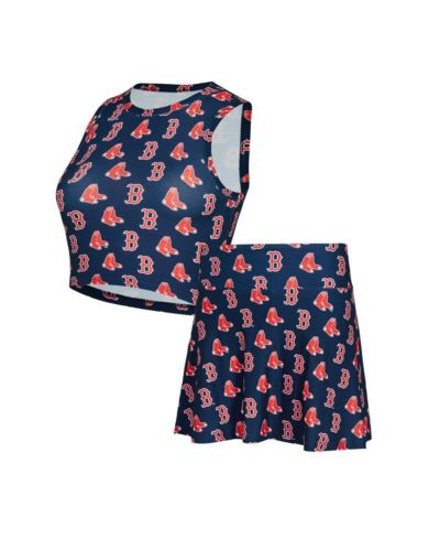 Concepts Sport Women's 2-Piece Navy Boston Red Sox Knit Tank Top and Skort Set