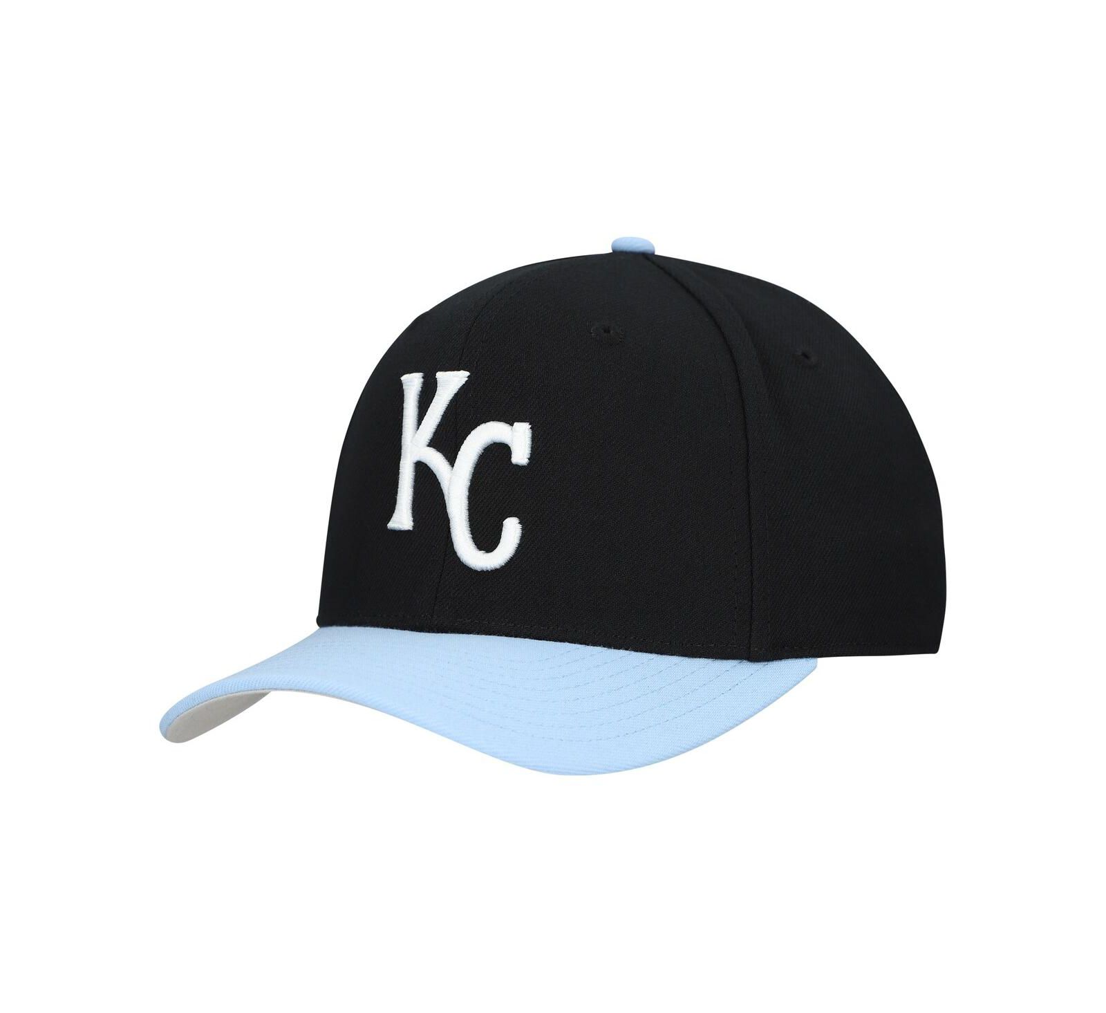 Кепка Mitchell & Ness Black Kansas City Royals Basic Coop Pro Adjustable для мужчин и женщин