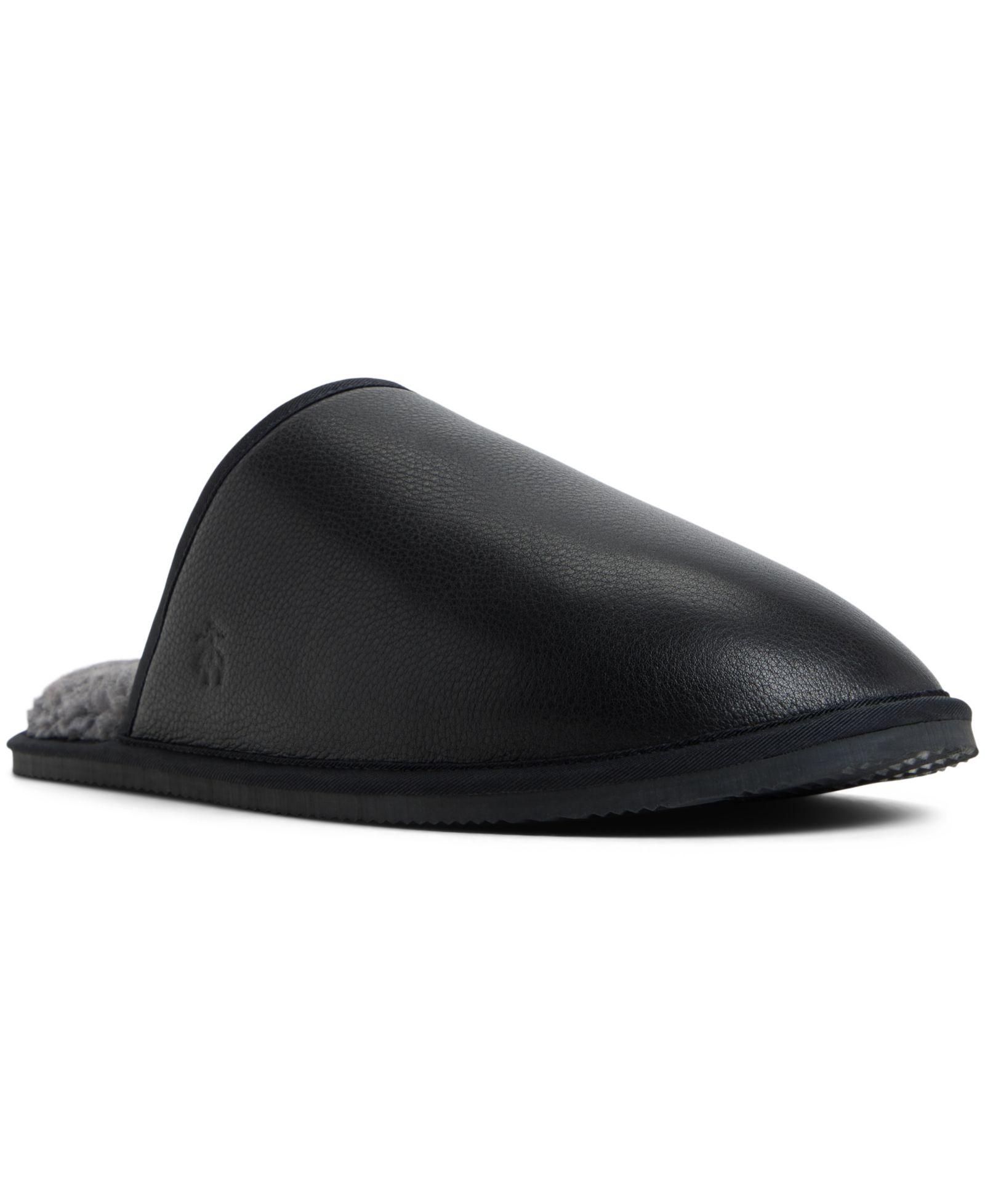 Brooks Brothers Men's Round Toe Leather Slippers