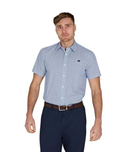 Raging Bull Мужская рубашка из хлопка Poplin с узором Pentagon