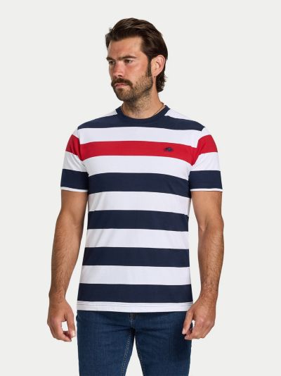 Raging Bull Men's Contrast Chest Stripe T-Shirt