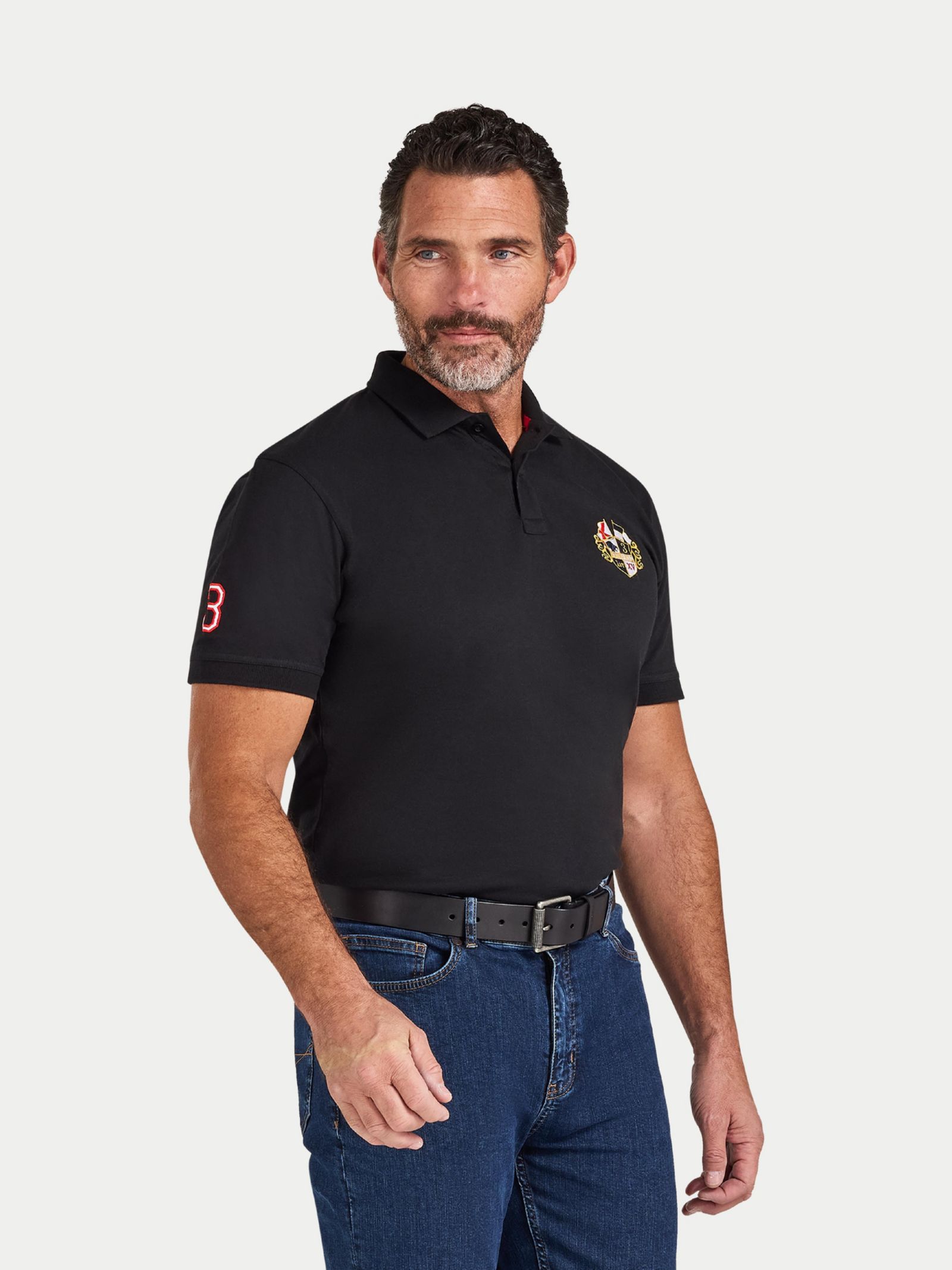 Raging Bull Мужской Crest Polo Shirt