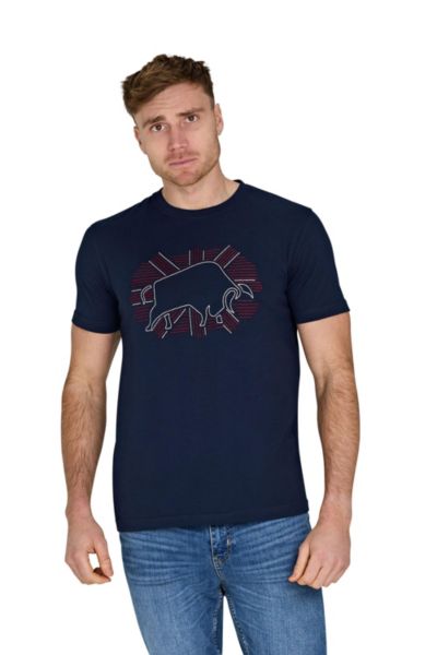 Raging Bull Men's Outburst Union Jack Bull T-Shirt