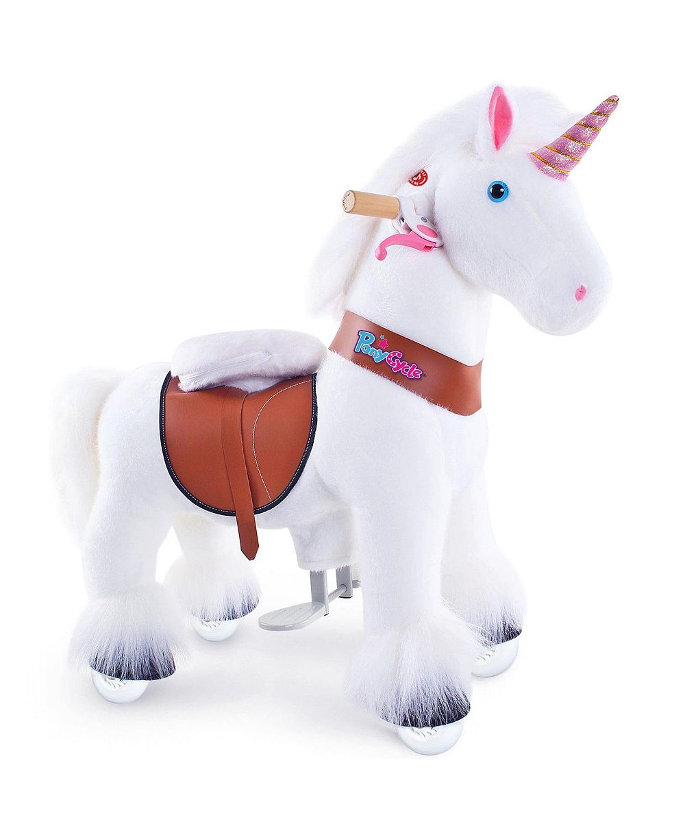Единорог PonyCycle Ride-on, белая модель U Size 3 для детей 3-4 лет