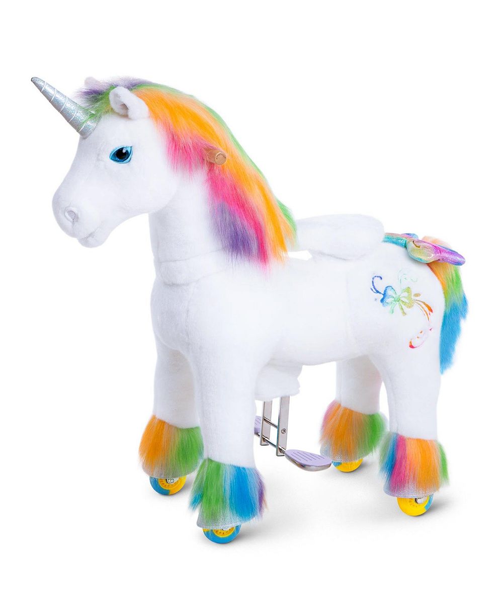 PonyCycle Ride-on Unicorn Rainbow Model X Size 4 для детей 4-7 лет