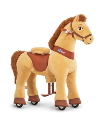 Лошадка PonyCycle Ride-on, светло-коричневая, размер 4 для детей 4-7 лет