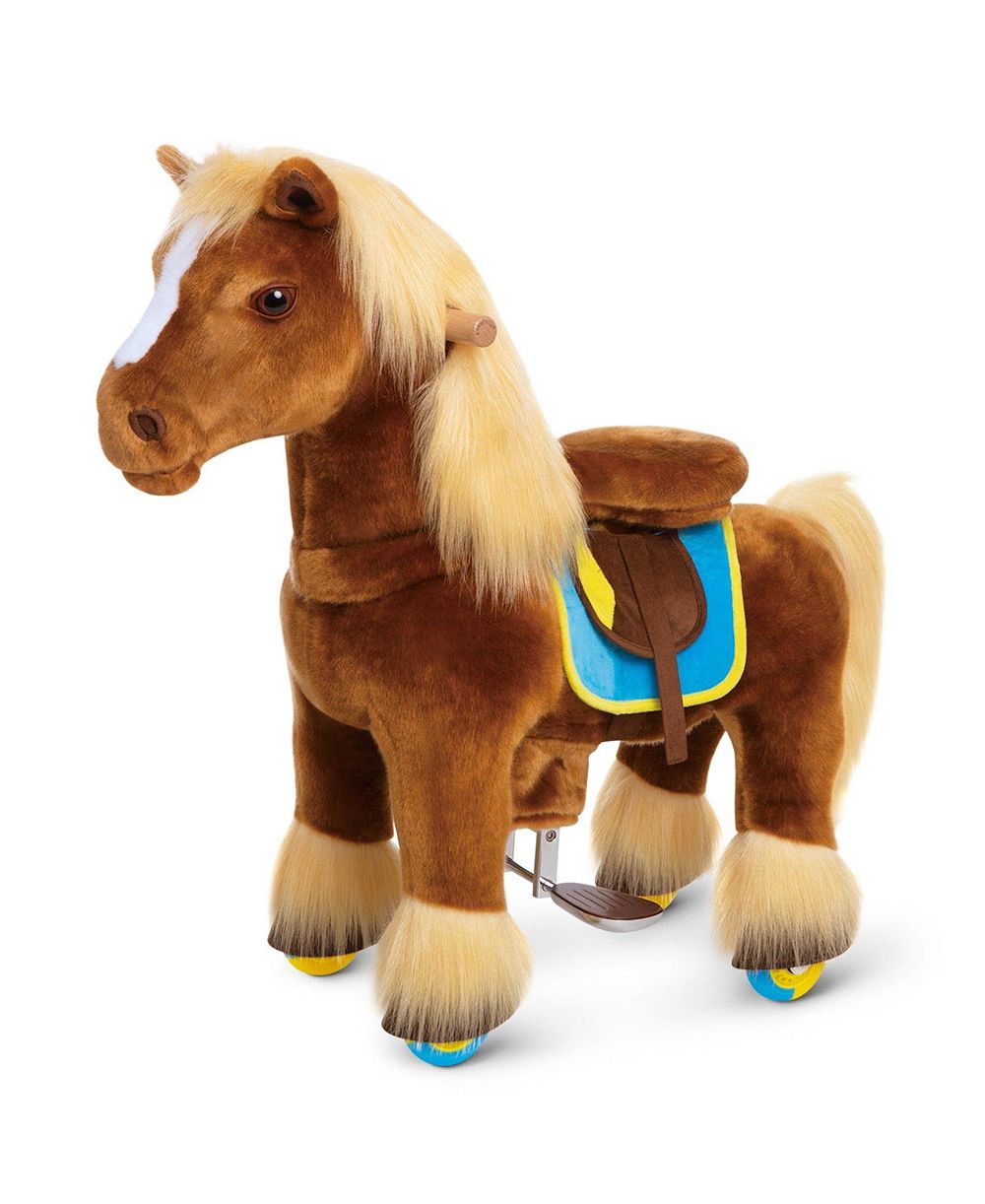 PonyCycle Ride-on Horse Brown Model X Size 3 для детей 3-4 лет