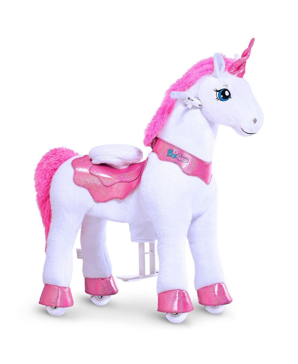 PonyCycle Ride-on Unicorn Pink Model E Size 4 для детей 4-7 лет