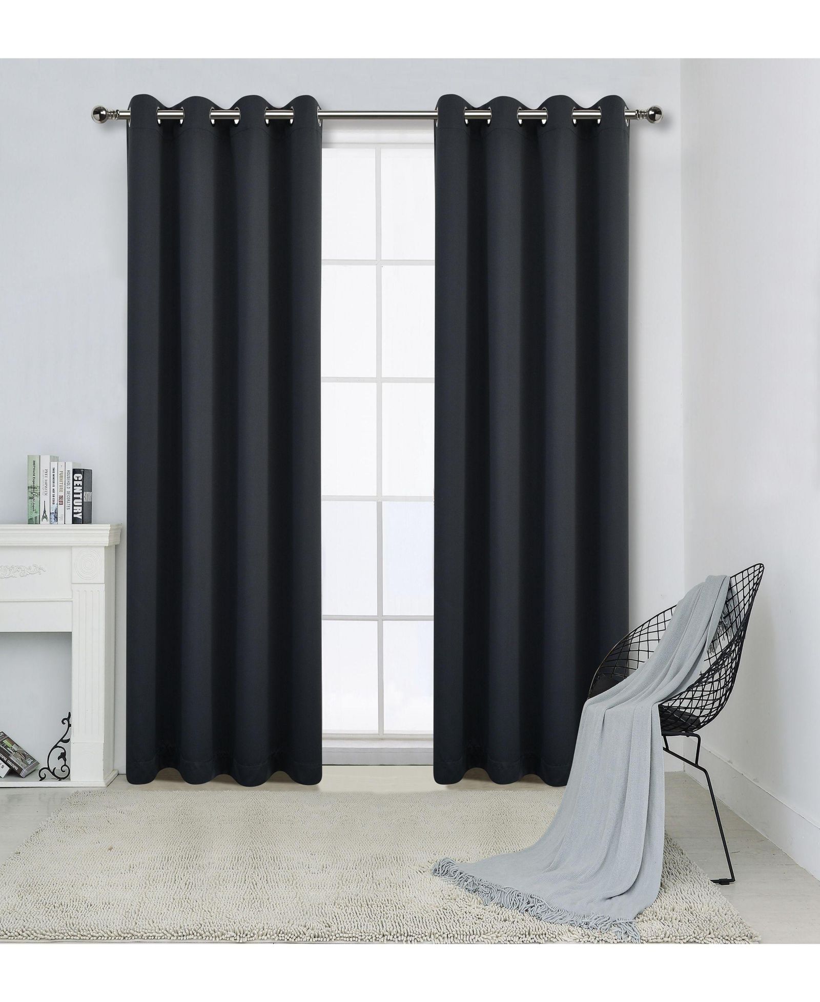 Шторы Kate Aurora 100% Hotel Blackout Thermal Insulated Grommet, комплект из 2 шт.