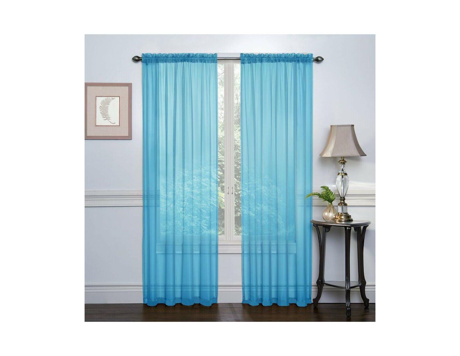 Занавески для окон Kate Aurora Basic Sheer Voile, 2 шт., 52 in. W x 84 in. L
