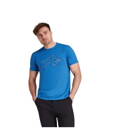 Raging Bull Men's Stitch Embroidery Bull T-Shirt