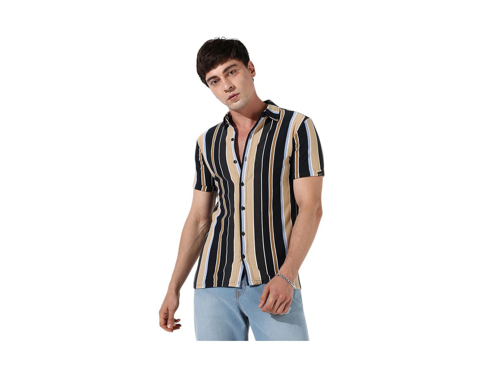 Cahoot Men's Striped Button Up Shirt