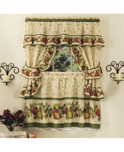 GoodGram набор кухонных штор Apple Blossom из 5 предметов, 58 in. W x 36 in. L