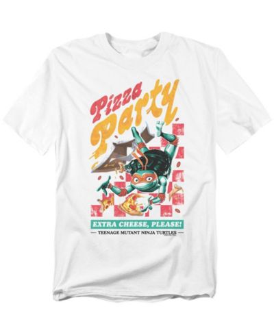 Футболка Teenage Mutant Ninja Turtles TMNT Mutant Mayhem Mikey Pizza Party для подростков Big & Tall