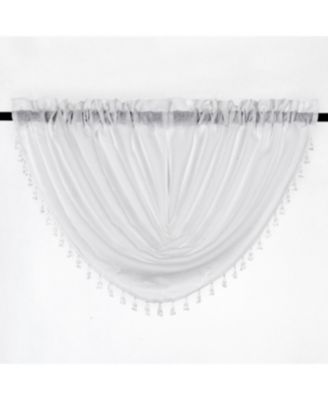 Kate Aurora Living Textured Crepe Sheer Single Window Curtain Treatments and Valances