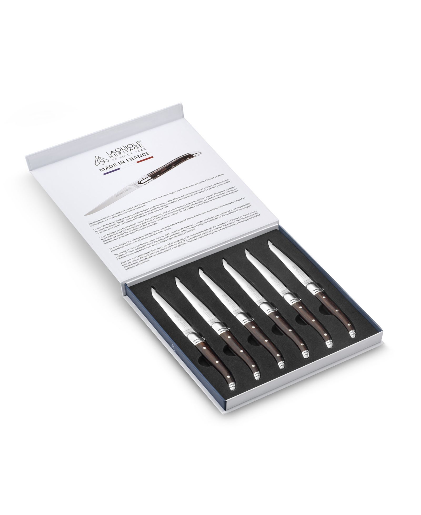 Набор ножей для стейка LAGUIOLE HERITAGE Stainless Steel 6-Pc. Premium