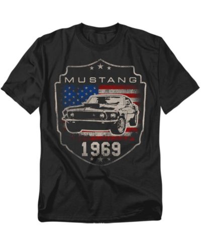 Mustang Мужская футболка Ford 1969 Flag