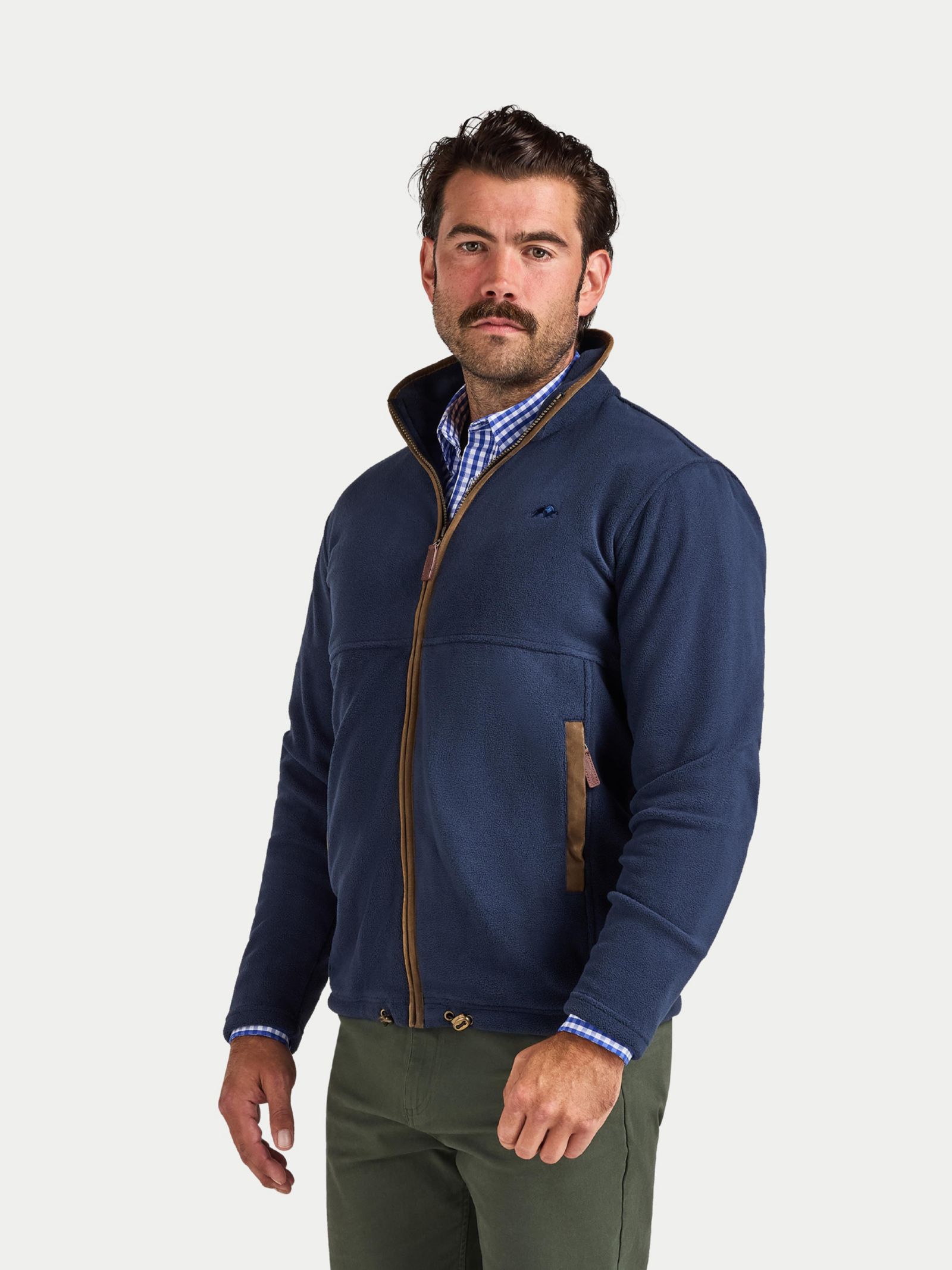 Raging Bull Men's Fleece Zip Through Jacket