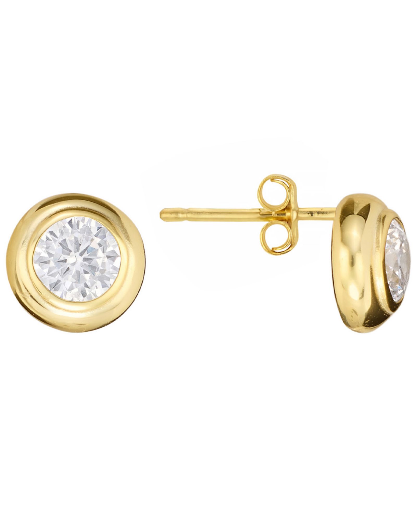 Macy's Cubic Zirconia Bezel Stud Earrings