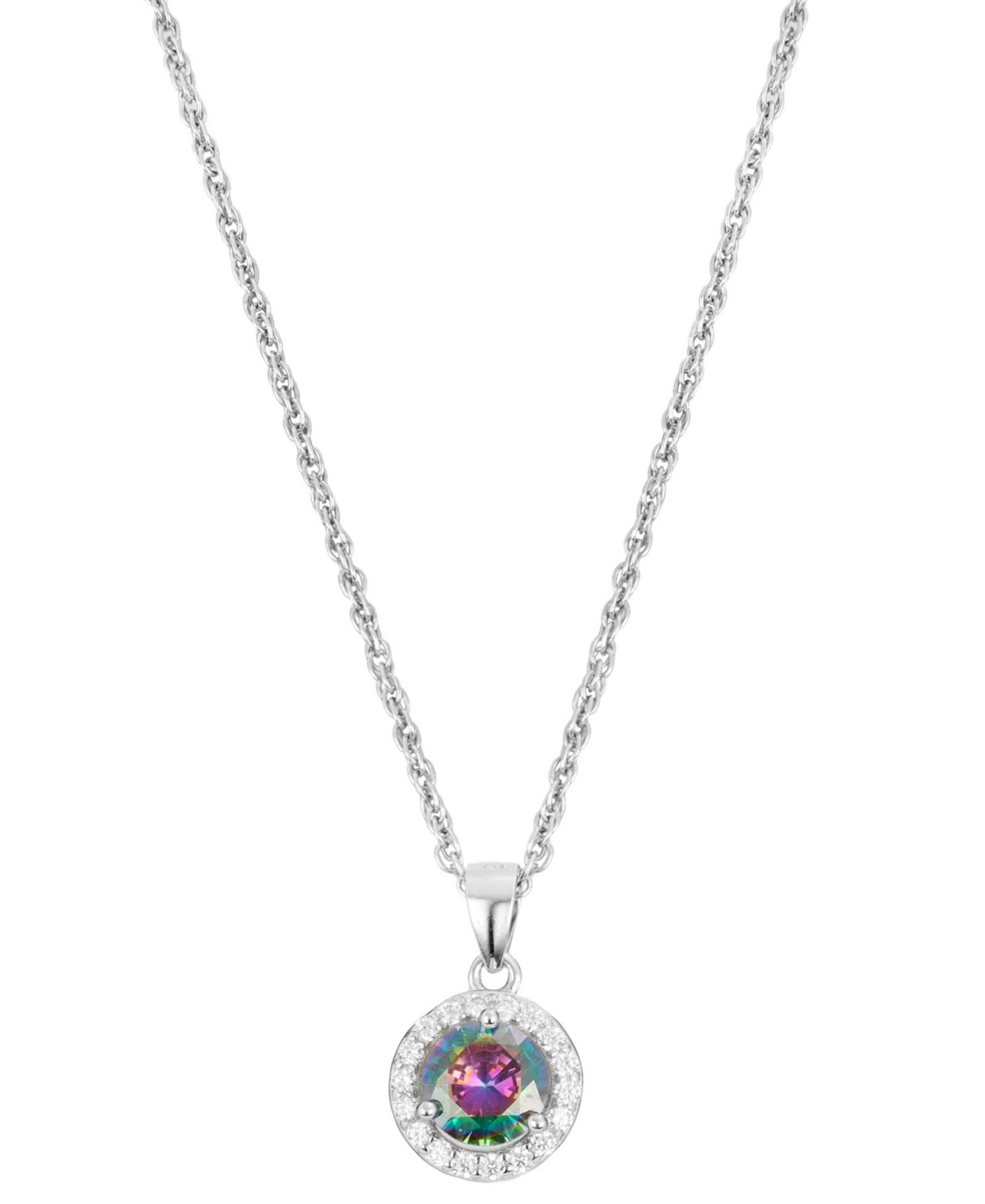 Macy's Cubic Zirconia Halo Pendant Necklace