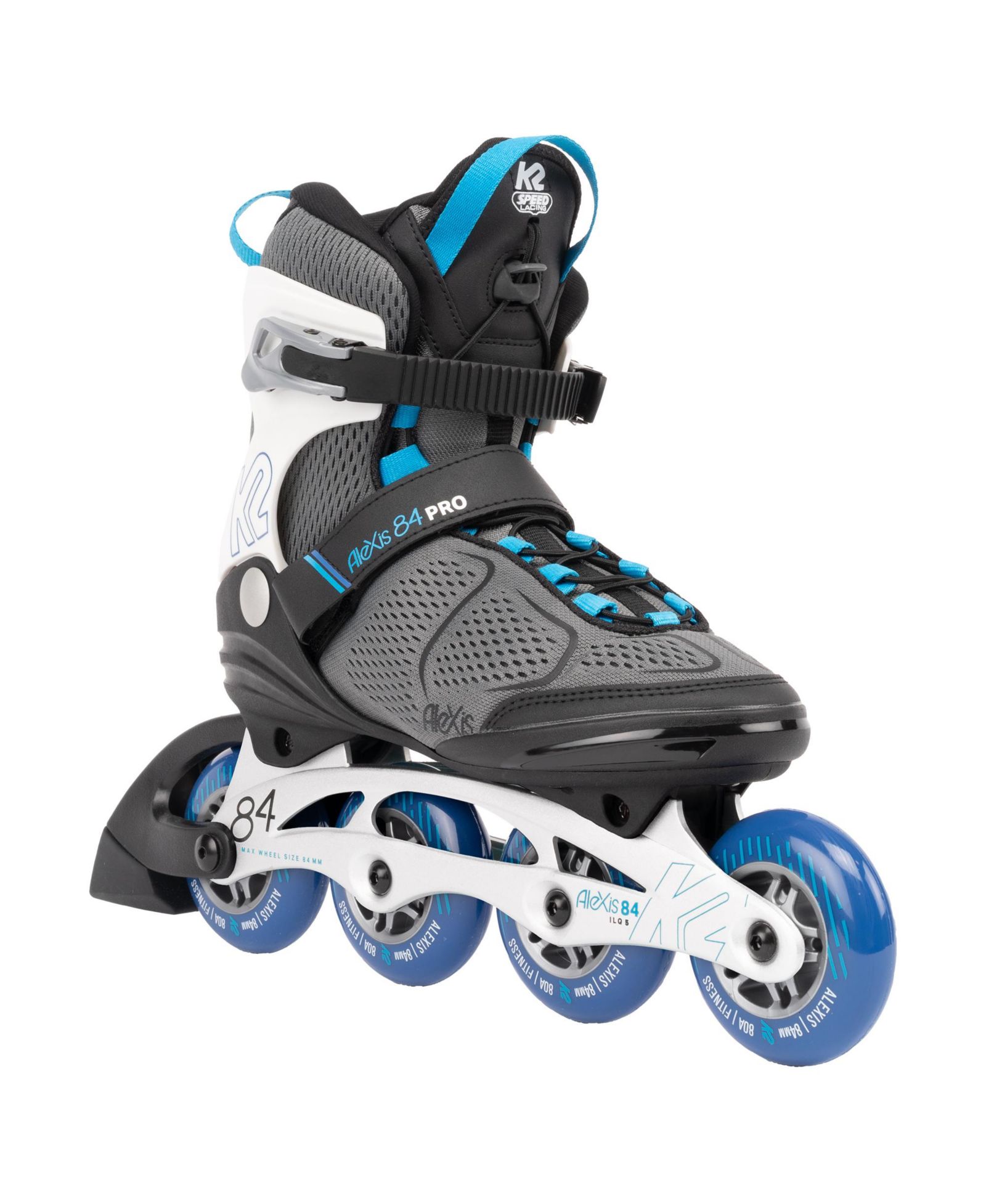 K2 Alexis 84 Pro Gray-Blue Womens Inline Skates