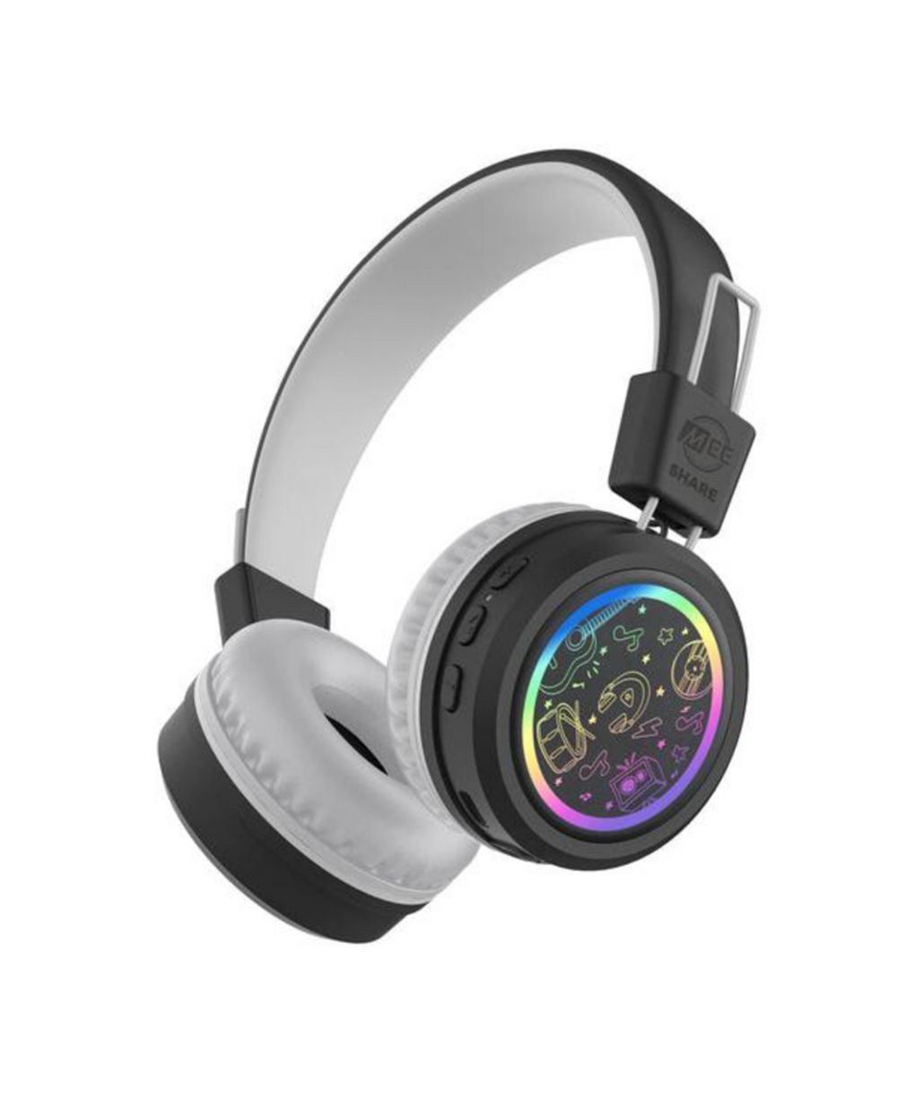 Mee Audio KidJamz KJ55BT-S Wireless LED Multipoint-Connectivity Headphones