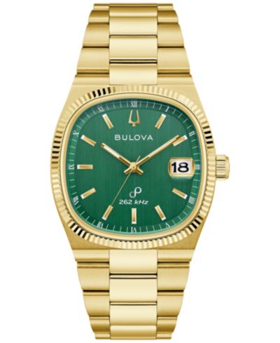 Bulova Мужские классические часы Super Seville HPQ Precisionist Gold-Tone 37.5mm