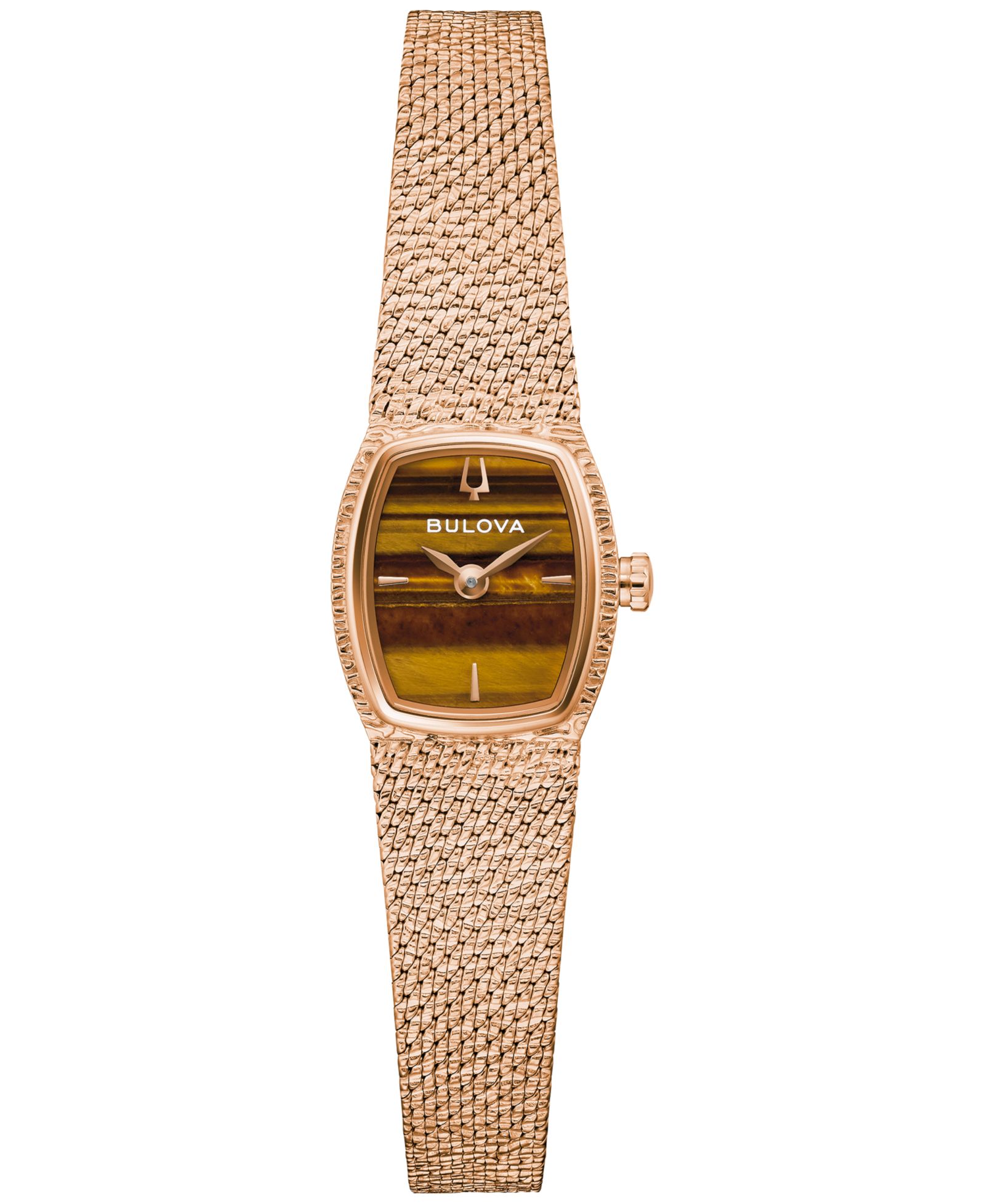 Bulova Женские часы Goddess of Time, розовое золото, сталь, 17mm